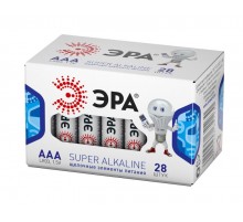 Батарейка щелочная (алкалиновая)  LR03-28 box (28/1120/44800) (AAA)   Б0002909  ЭРА