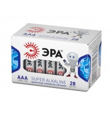Батарейка щелочная (алкалиновая)  LR03-28 box (28/1120/44800) (AAA)   Б0002909  ЭРА