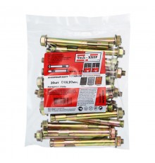 Анкерный болт с гайкой 10х97 (20 шт) - пакет ( 1,009 кг)  124329  Tech-KREP