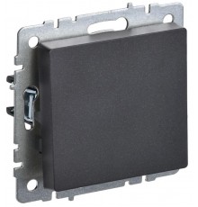BRITE Выключатель 1-клавишный 10А ВС10-1-0-БрЧ черный  BR-V10-0-10-K02  IEK