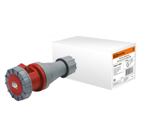 Розетка кабельная IP67 63А 3Р+РЕ 380В   SQ0611-0005  TDM