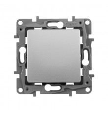 Etika Алюминий Выключатель 1-клавишный, автозажимные клеммы, 10AX, 250 В  672401  Legrand