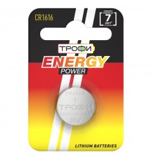 Батарейка литиевая CR1616-1BL (10/240/38400) (часовая)   Б0003645  ТРОФИ