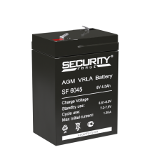 Аккумуляторная батарея ОПС серии SF 6045 6В/4,5Ач  SF 6045  Security Force