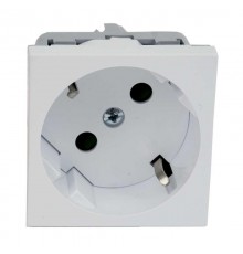 Розетка QUADRO со шторками  белая 16 A, 250 V AC QS 45X45 C (HB )  QS 45X45 C_HB  Kopos