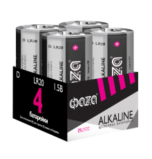 Батарейка LR20 ФАZА Alkaline Pack-4 арт.5041868