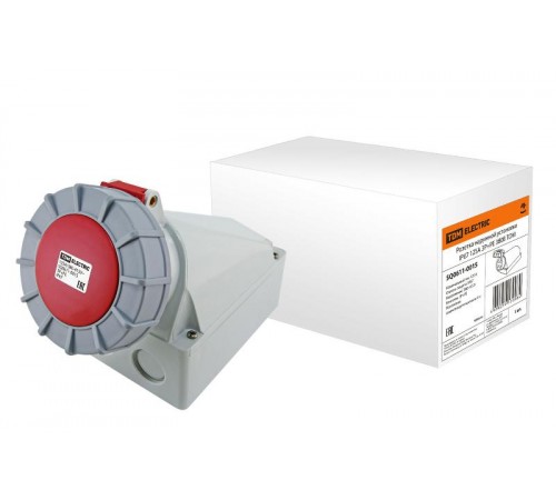 Розетка наружной установки IP67 125А 3Р+РЕ 380В   SQ0611-0015  TDM