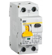 Выключатель автоматический дифференциального тока АВДТ 32 1п+N 20А C 30мА тип A  MAD22-5-020-C-30  IEK