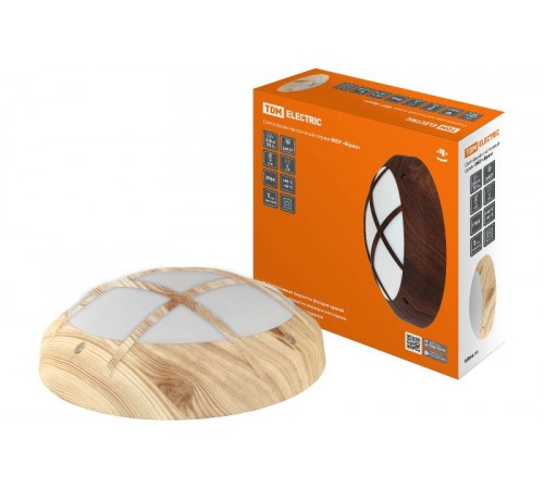 Светильник уличный настенный ФБУ 05-2х20-014 "Бриз 2" сосна с решеткой IP64  SQ0328-0315  TDM