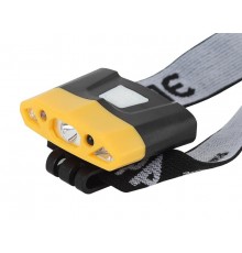 Фонарь налобный GA-804  серия "Практик" 3Вт led + 2 SMD, 3,7 V Li аккум, сенсорное включение   Б0036605  ЭРА