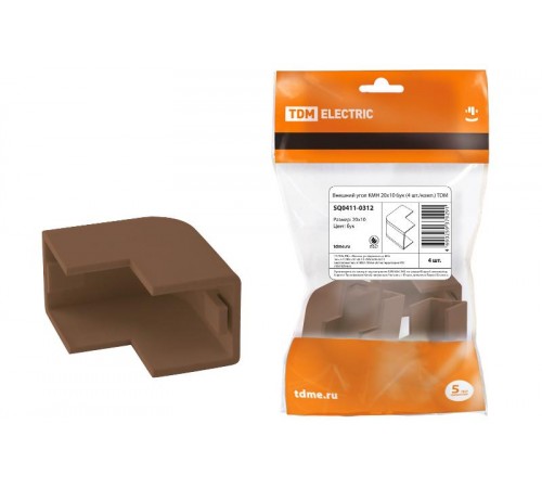 Внешний угол КМН 20х10 бук (4 шт./комп.)  SQ0411-0312  TDM