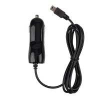 Автозарядка в прикуриватель microUSB (АЗУ) (5 V, 1000 mA) шнур спираль 1.2 м черная  16-0250  REXANT