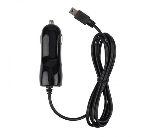 Автозарядка в прикуриватель microUSB (АЗУ) (5 V, 1000 mA) шнур спираль 1.2 м черная  16-0250  REXANT