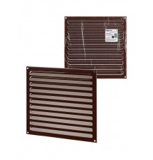 Решетка металл. усиленная 300х300, коричневая, с покрытием полимерной эмалью,  SQ1807-0731  TDM