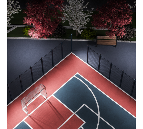 Прожектор светодиодный EVO 20W 1800 lm IP65 6500К, IK07, черный 1/30  687511320  Gauss