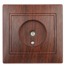 1-301-10 Intro Розетка TV одиночная, IP20, СУ, Plano, венге  Б0030080  Intro