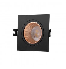 Светильник светодиодный встраиваемый DK3071-BBR , IP20, 10Вт, GU5.3, LED, черный/бронзовый, пластик  DK3071-BBR  DENKIRS