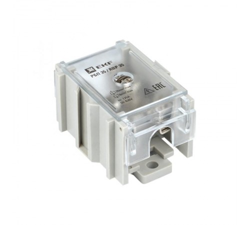 Блок распределительный проходной РБП 35 (1х35 - 4х6 мм2) 125/50 А EKF PROxima  RBP-35-50  EKF