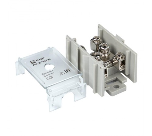 Блок распределительный проходной РБП 35 (1х35 - 4х6 мм2) 125/50 А EKF PROxima  RBP-35-50  EKF