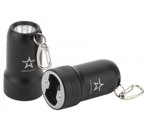 Фонарь брелок 1хLED 3xLR44 BB-601 Привал , алюминий, открывашка, батареи в комплекте  Б0030181  АРМИЯ РОССИИ