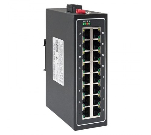 Промышленный неуправляемый коммутатор  TSX-100 16 портов 10/100 Мбит/с TSX-100-UN-16 EKF