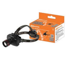 Фонарь "Налобный 7" аккумуляторный, 1Вт 1 светодиод, 0,6 Ач, фокус.  SQ0350-0046  TDM