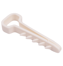 Дюбель-хомут PCD-F 05x10-45-100WH PA6.6 (100 шт/уп)  .5054929  Jazzway