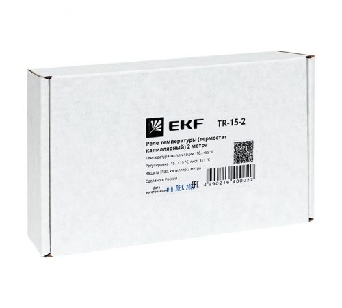 Реле температуры (термостат капиллярный) 2 метра  TR-15-2  EKF