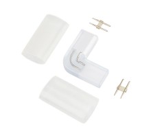 L - коннектор для двухстороннего Гибкого Неона 8х16мм (цена за 1 шт.)  134-063  NEON-NIGHT