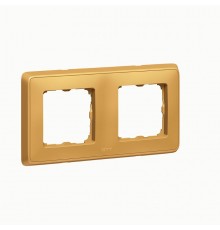 Cariva DIY Рамка 2 поста мат.золото  695973  Legrand