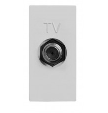 ABB Zenit Серебряный Розетка TV единственная, F-разъем, (1 мод)  N2150 PL   2CLA215000N1301  ABB