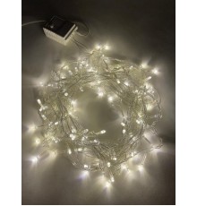 Гирлянда светодиодная  Нить 10 м теплый свет 8 режимов, 220V,  ENIN-10B   IP20 (60/720)  Б0041894  ЭРА