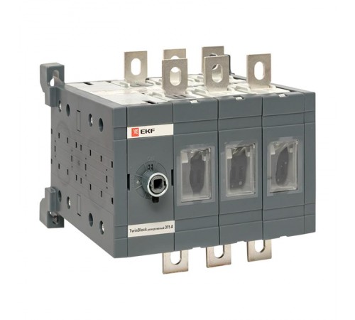 Рубильник 315A 4P без рукоятки управления TwinBlock  tb-s-315-4p  EKF
