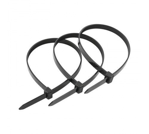 Хомут- стяжка 3,5х300 черный (нейлон) 100 шт - пакет накл.  144505  Tech-KREP