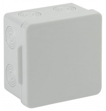 Коробка распределительная о/у 80х80х50мм без гермовводов 7 вх. IP54 KOR-80-80-50-7 Б0037442  ЭРА