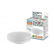 Лампа светодиодная GX53-15 Вт-230 В-6500 К-Э, h=26 мм, Народная  SQ0340-1576  TDM