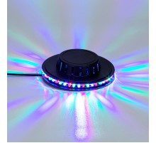 Диско-лампа Летающая тарелка 48 LED, черный корпус, 230В  601-260  NEON-NIGHT