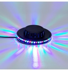 Диско-лампа Летающая тарелка 48 LED, черный корпус, 230В  601-260  NEON-NIGHT