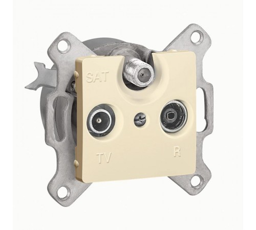 Cariva DIY Розетка TV-FM-SAT звезда, слоновая кость  695927  Legrand