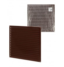 Решетка металл. усиленная 450х450, коричневая, с покрытием полимерной эмалью,  SQ1807-0740  TDM