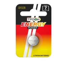 Батарейка литиевая CR1220-1BL (10/240/38400) (часовая)   Б0003643  ТРОФИ