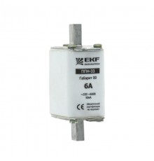 Плавкая вставка ППН-33 160/ 16А габарит 00  fus-33/160/16  EKF