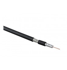 COAX-RG6-100 Кабель коаксиальный RG-6, 75 Ом (ТВ, SAT, CATV), жила - 18 AWG (1.02 mm, омедненная сталь)  49057  Hyperline