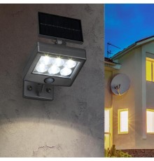 ERAFS048-08 Прожектор с датчиком движения, на солнечной батарее, 6LED, 150 lm  Б0044248  ЭРА