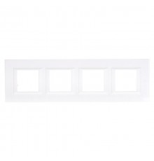 Axolute декоративные накладки прямоугольной формы, горизонтальные, цвет белый, на 2+2+2+2 модуля  HA4802M4HHD  Legrand