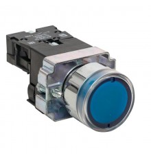 Кнопка BW61 с подстветкой 24В синяя NO PROxima  xb2-bw61-24  EKF