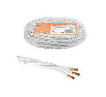 Ретро провод "Эко" 3х1,5 витой ГОСТ белый (10м)  SQ2801-0303  TDM