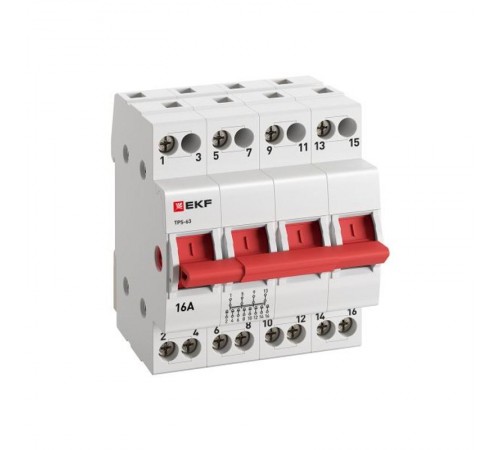 Трехпозиционный переключатель ТПС-63 4P 16А  TPS416  EKF