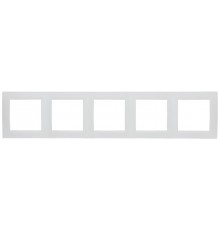 Simon 15 Белый Рамка универсальная, 5 постов  1500650-030  Simon