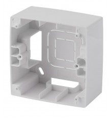 12-6101-01 ЭРА Коробка наклад. монтажа 1 пост, Эра12, белый  Б0043160  ЭРА
